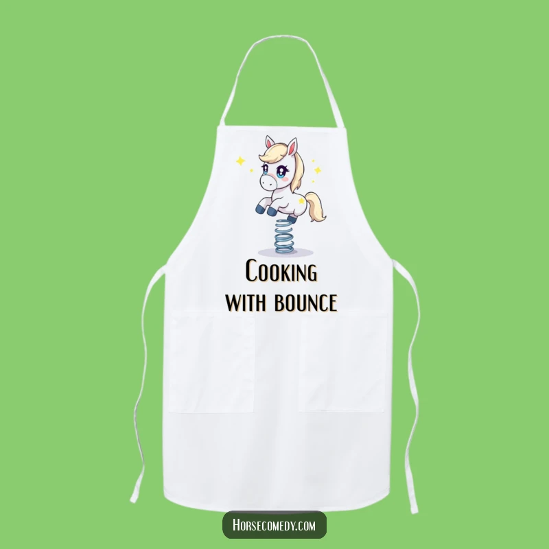 Funny Starry Horse Apron: Bouncing on Spring Chef, Perfect Kitchen Funny Gift