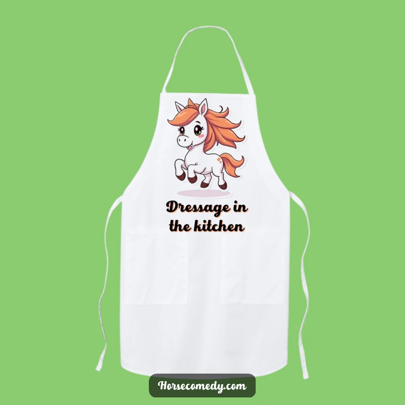 Funny Horse Apron: Cook with Prancing Flair!