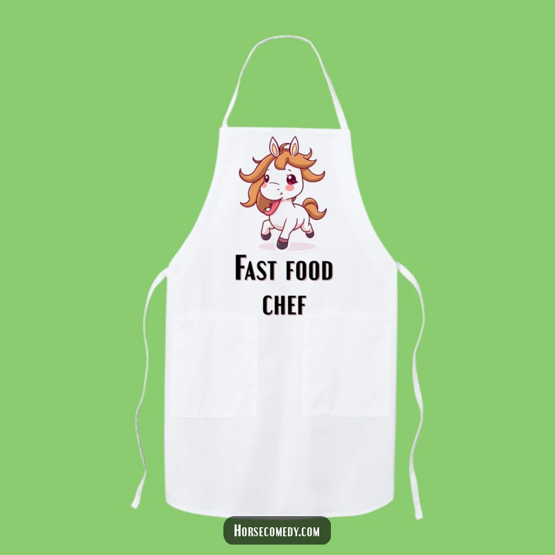 Funny Galloping Horse Apron - Kitchen Energy & Hilarious Gift