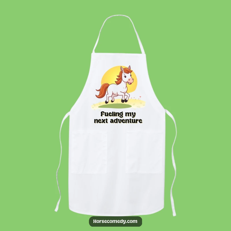 Funny Horse Sunset Apron: Gallop Through Kitchen Tasks with This Funny Cooking Gift