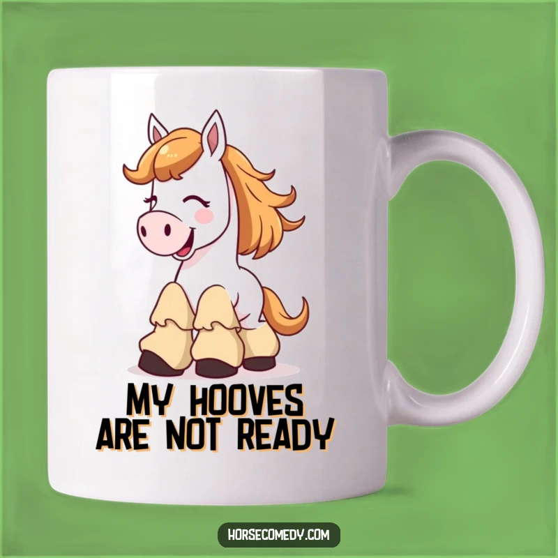 Funny Giggle Horse with Floppy Boots Mug, a Hilarious Gift for Equestrians