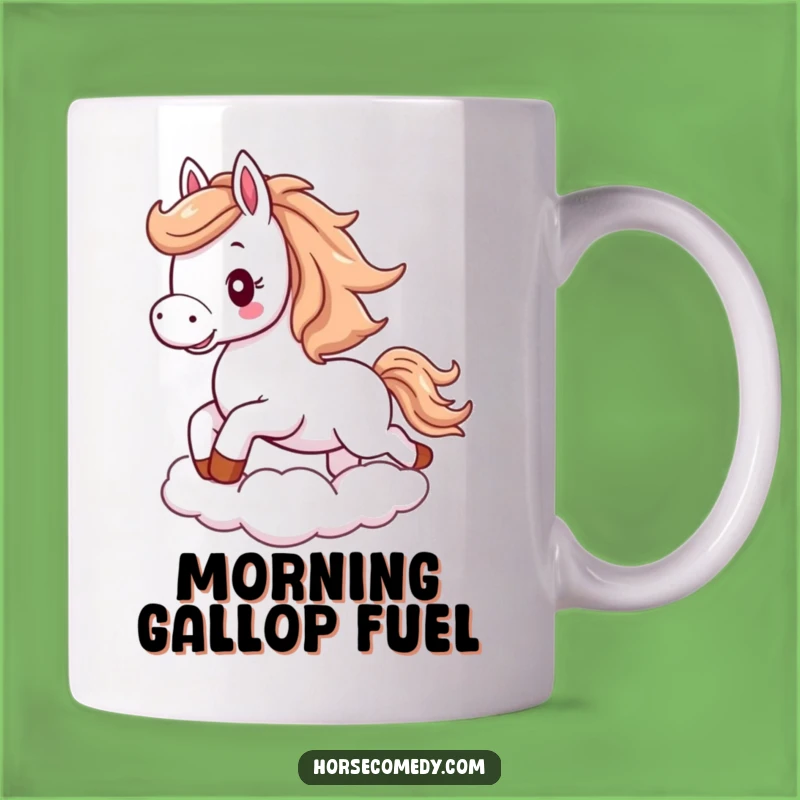 Funny Horse Cloud Mug: Gallop into Fun, Perfect Funny Gift
