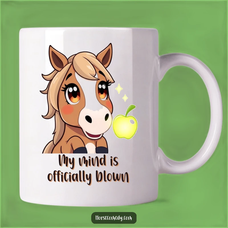 Funny Magical Apple Horse Mug: Amazed Equine Gift for Fantasy Lovers