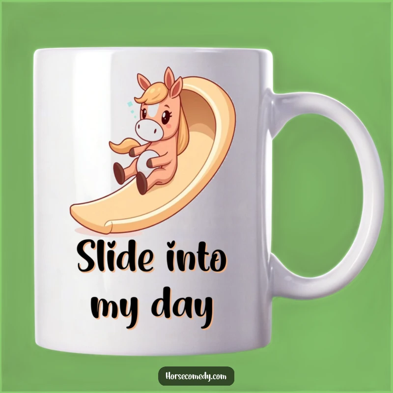 Funny Giddy Horse Winding Slide Mug - Hilarious Joyful Gift for Playful Souls