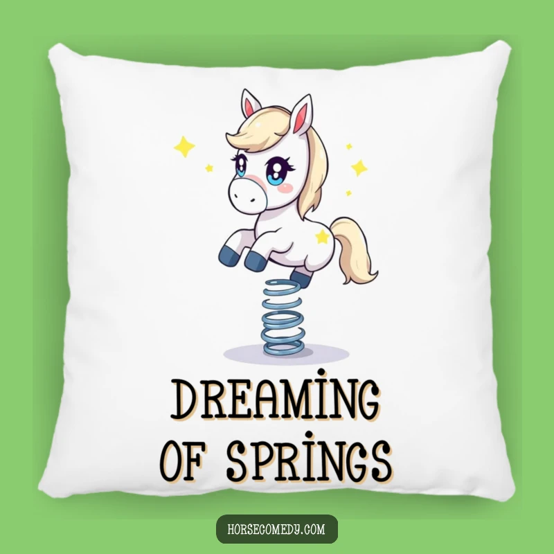 Cozy Funny Starry Horse Pillow: Bouncing on Spring Comfort, Comfy Funny Gift