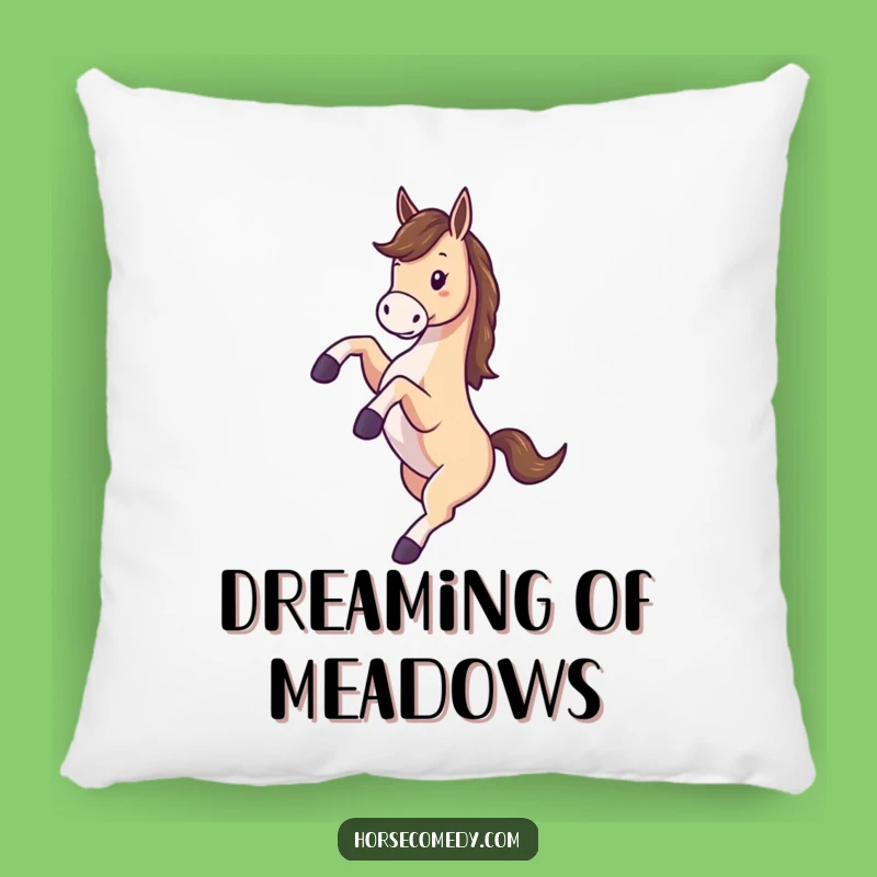 Funny Horse Kicking Legs Spinning Pillow - Cozy Comedy Cushion