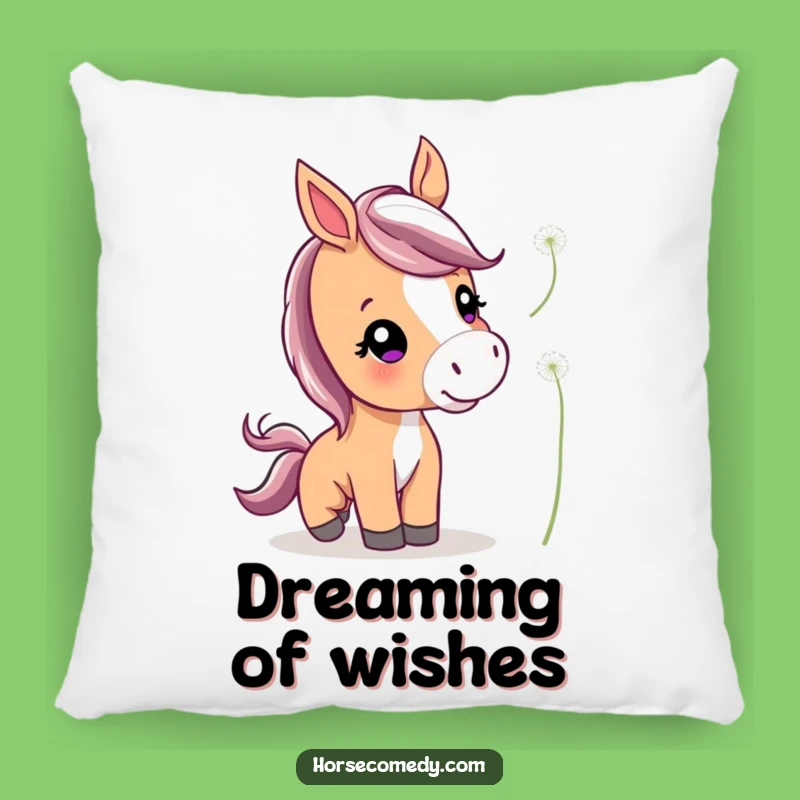 Funny Cute Horse Pillow: Comfortable Dandelion Nudge Cushion, Gift Idea