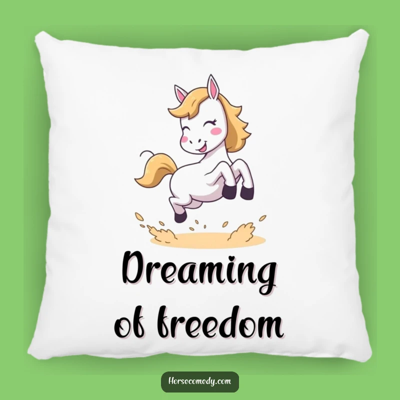 Funny Joyful Horse Pillow - Plush Comfort for Happy Homes!