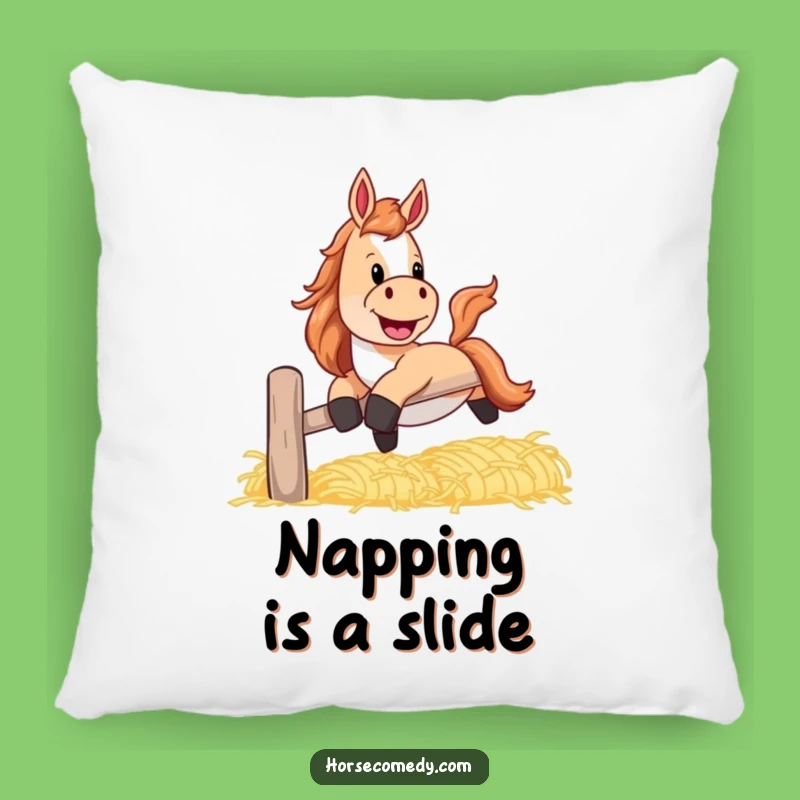 Funny Horse Hay Pillow: Cozy Rustic Fun, Hilarious Funny Gift