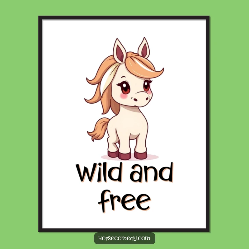 Funny Bucking Horse Digital Art - Instant Playful Spirit for Your Walls