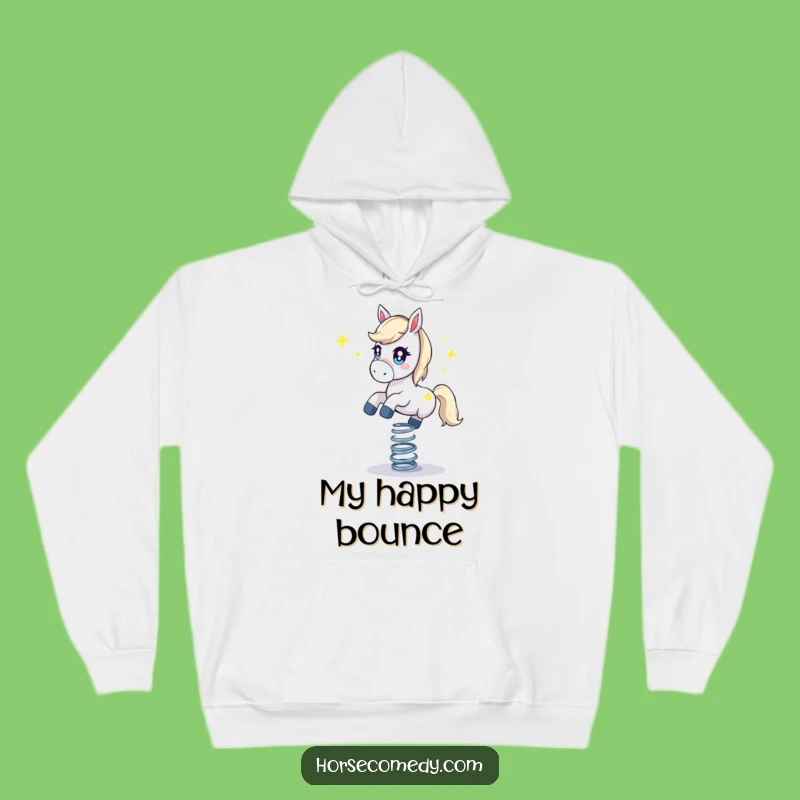 Cozy Funny Starry Horse Hoodie: Bouncing on Spring Comfort, Ultimate Funny Gift