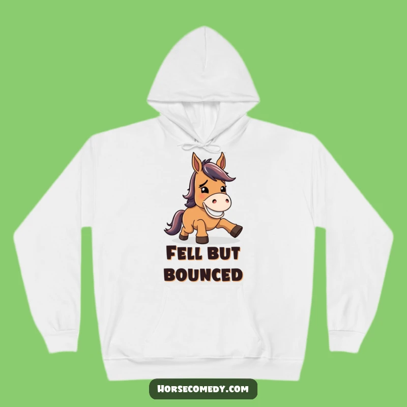 Funny Horse Goofy Grin Hoodie: Cozy Resilience and Hilarious Comfort