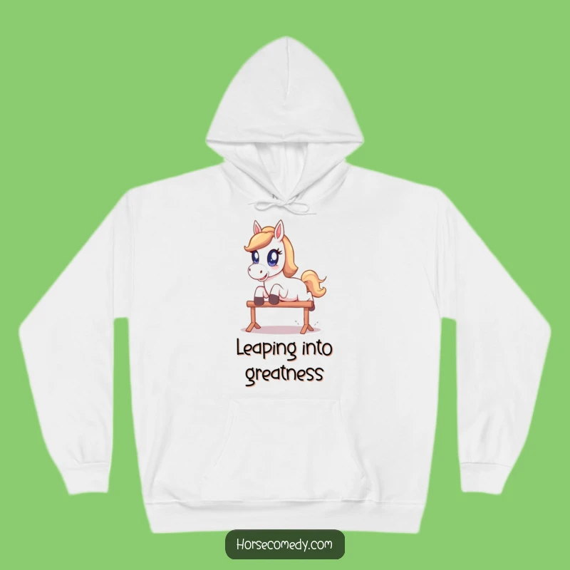 Funny Sparkle Eye Horse Hoodie - Cozy Playful Leap Sweatshirt, Wonderful Funny Gift