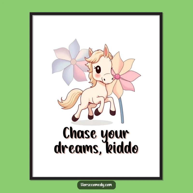 Free Printable Wall Art: Cub Pinwheel Joy - Funny Cute Downloadable Decor