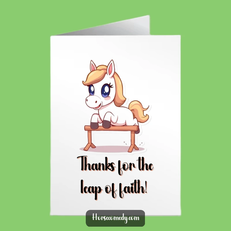 Free Printable Funny Horse Sparkle Eyes Thank You Card - Playful Downloadable Gift