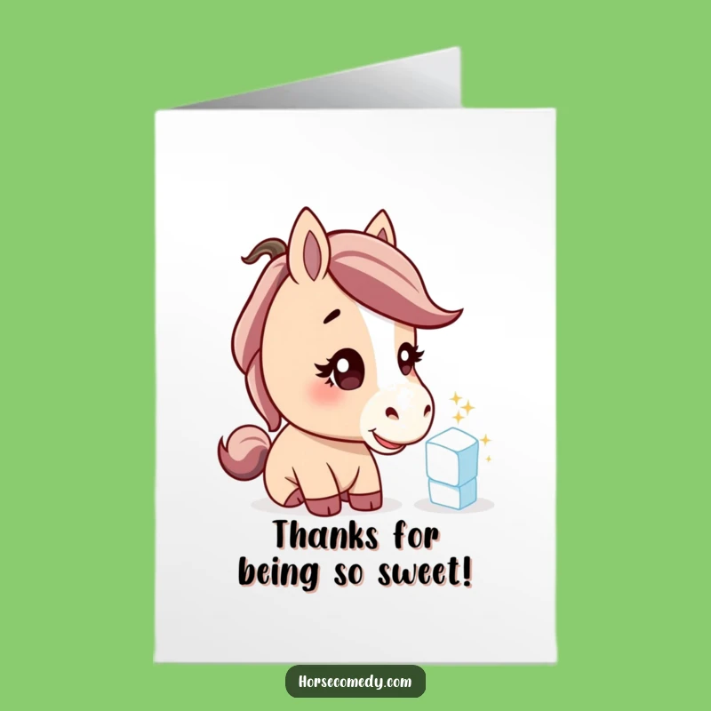 Free Printable Horse Thank You Card: Funny Equine Gratitude Downloadable for Instant Appreciation