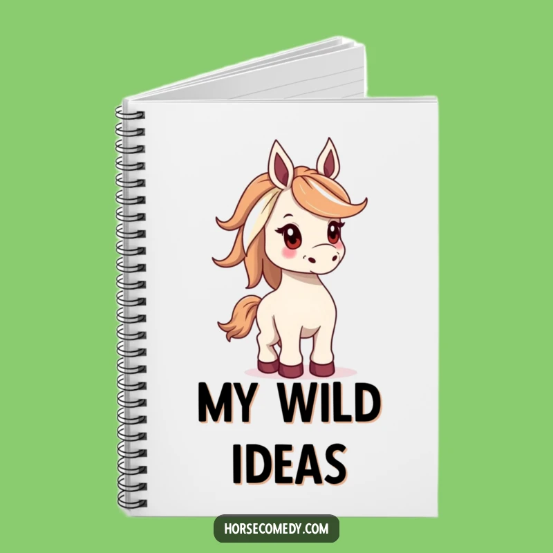 Funny Bucking Horse Notebook - Jot Down Ideas with Playful Flair