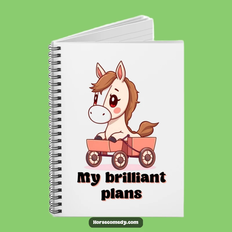 Funny Determined Horse Notebook - Journal Humor Gift for Ideas!