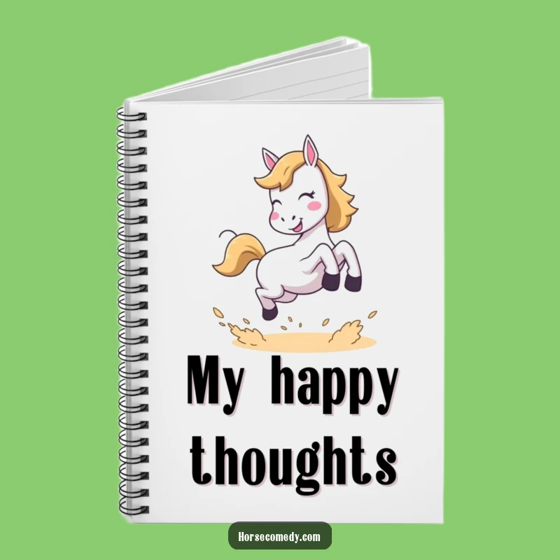 Funny Joyful Horse Notebook - Capture Ideas with Laughter!