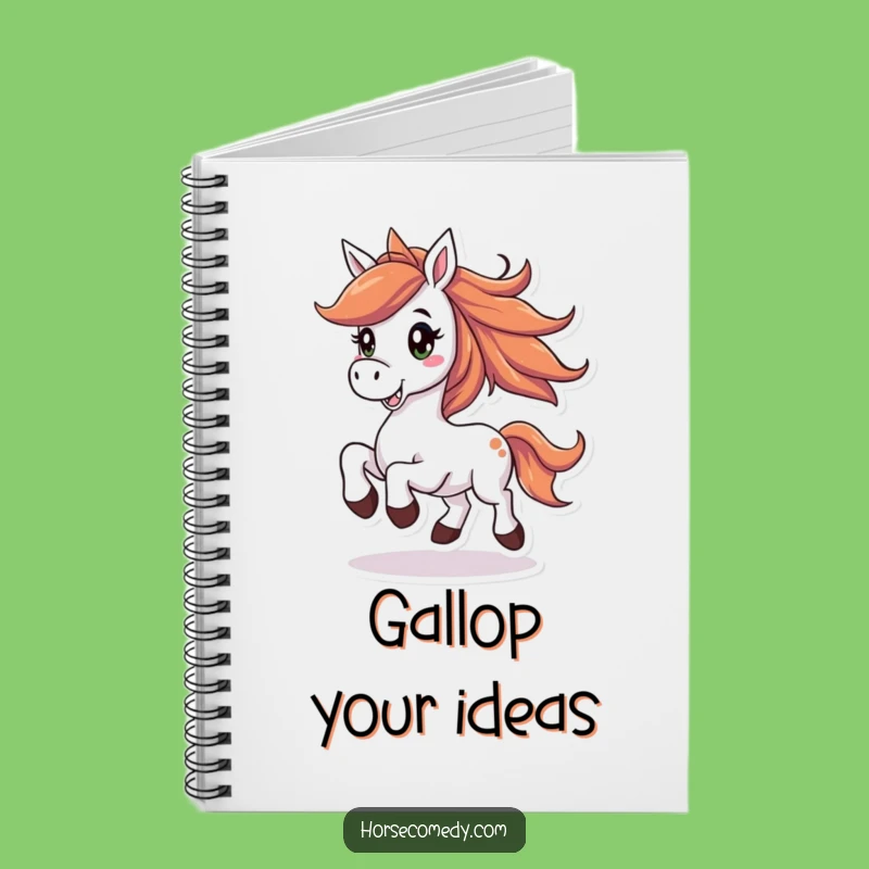 Funny Horse Notebook: Jot Down Ideas with Prancing Style!