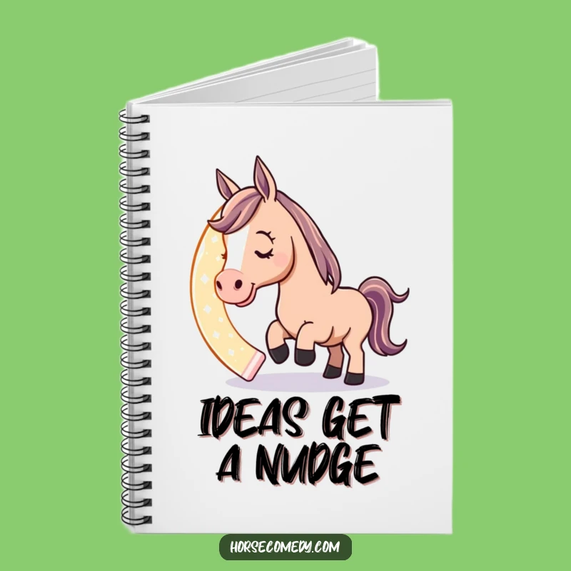 Funny Horse Horseshoe Notebook: Playful Journal, Hilarious Equestrian Gift
