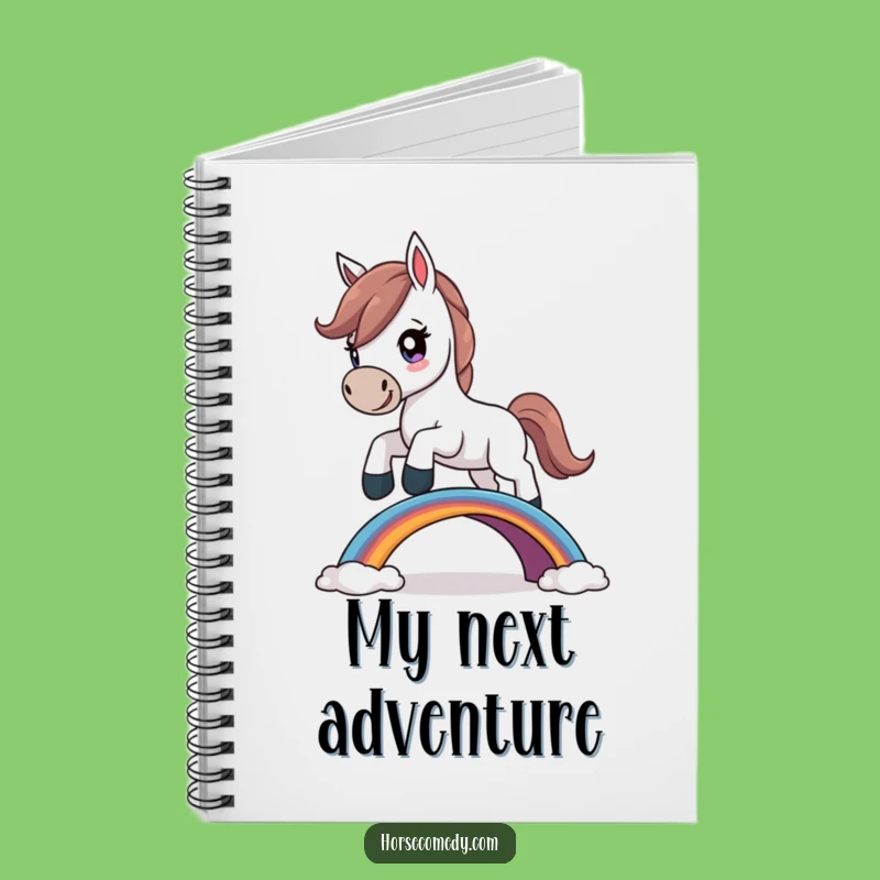 Funny Determined Horse Notebook: Jot Down Your Goals!