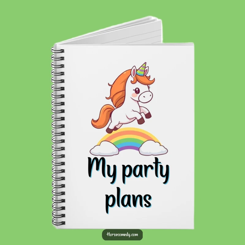 Funny Party Horse Notebook - Journal Your Magical Ideas!