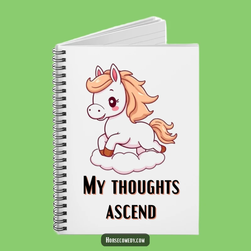 Funny Horse Cloud Notebook: Capture Your Thoughts, Hilarious Funny Gift
