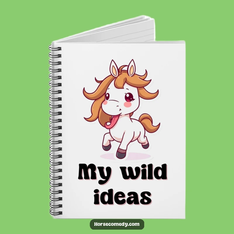 Funny Galloping Horse Notebook - Journal Your Adventures & Hilarious Gift
