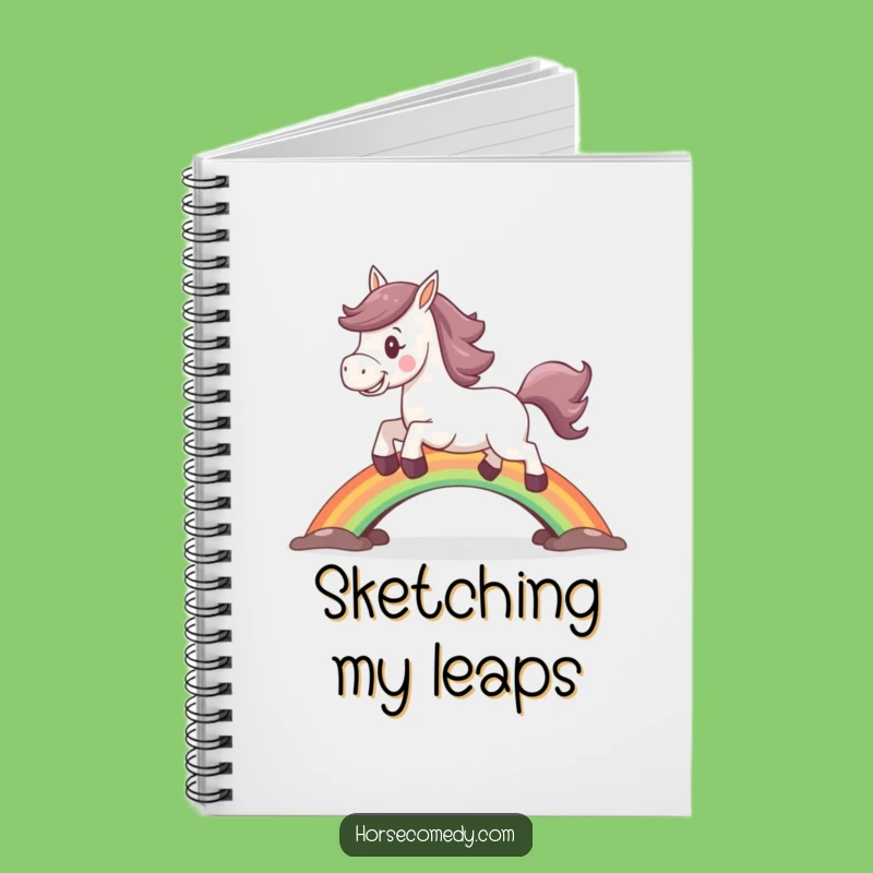 Funny Horse Rainbow Notebook: Jot Down Hopes, Hilarious Funny Gift