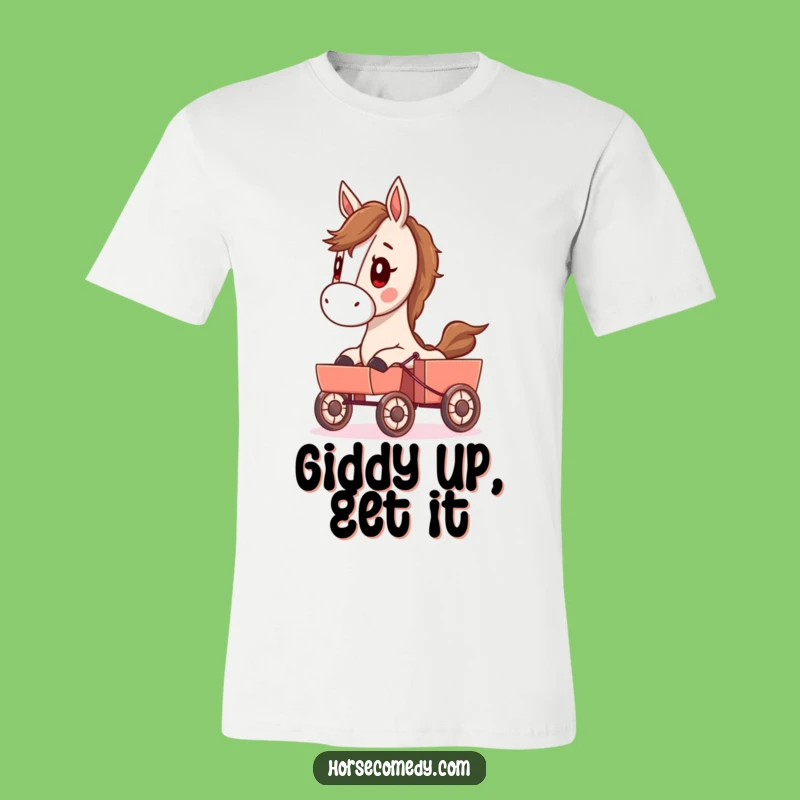 Funny Determined Horse T-Shirt - Hilarious Gift for Any Occasion!