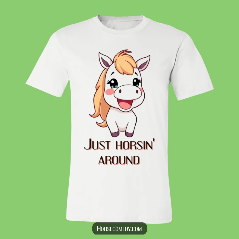 Funny Horse T-Shirt: Neighing Joy - Comical Gift for Horse Fans