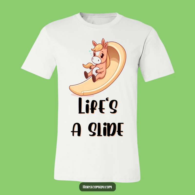 Funny Giddy Horse Slide Tee - Playful & Hilarious Gift for Fun Lovers