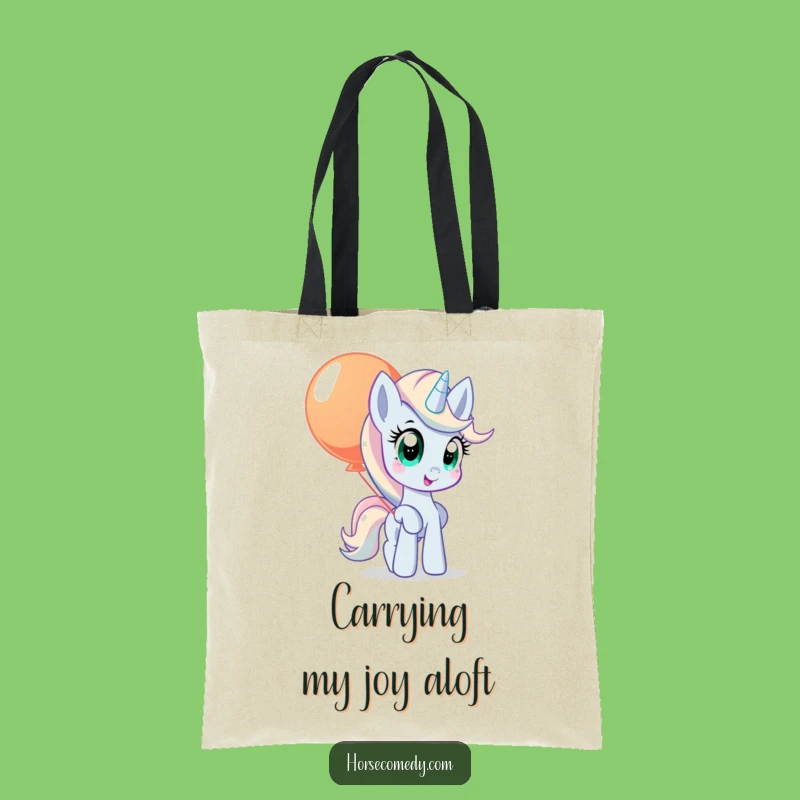 Funny Pony Balloon Tote Bag: Carry Your Joy, Hilarious Funny Gift